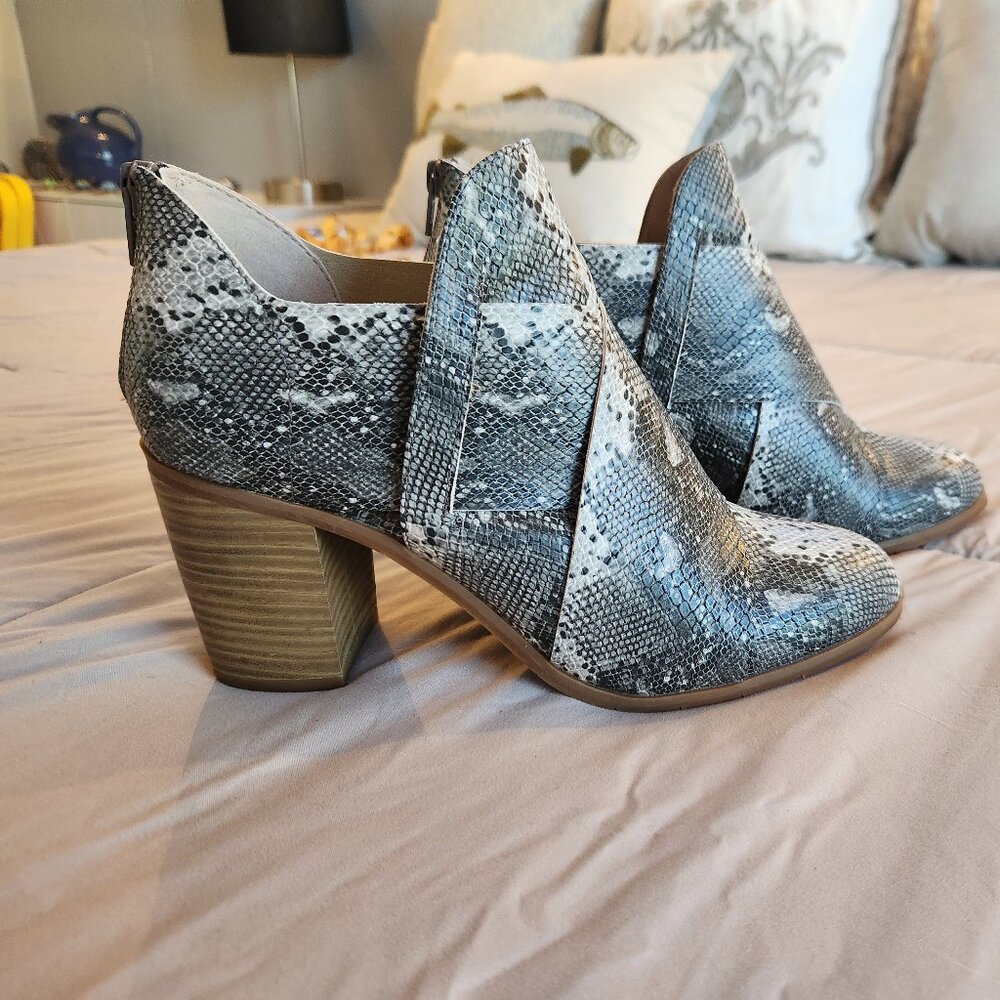 Bc Python Azalea Crisscross Ankle Booties Vegan S… - image 2